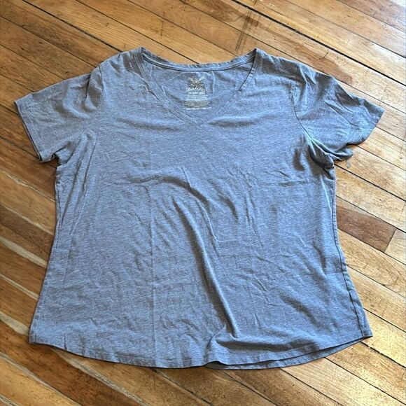Faded Glory Women’s Gray Basic Casual Tshirt 2X 18W-20W - Picture 1 of 4